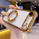เคสโทรศัพท์แม่เหล็ก TPU + อะคริลิคพร้อมแหวนจับคริสตัลชิลด์ สำหรับ iPhone 17 Pro Max, สำหรับ iPhone 17 Pro, สำหรับ iPhone 17, สำหรับ iPhone Air, สำหรับ iPhone 16 Pro Max, สำหรับ iPhone 16 Pro
