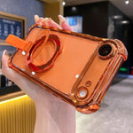 เคสโทรศัพท์แม่เหล็ก TPU + อะคริลิคพร้อมแหวนจับคริสตัลชิลด์ สำหรับ iPhone 17 Pro Max, สำหรับ iPhone 17 Pro, สำหรับ iPhone 17, สำหรับ iPhone Air, สำหรับ iPhone 16 Pro Max, สำหรับ iPhone 16 Pro