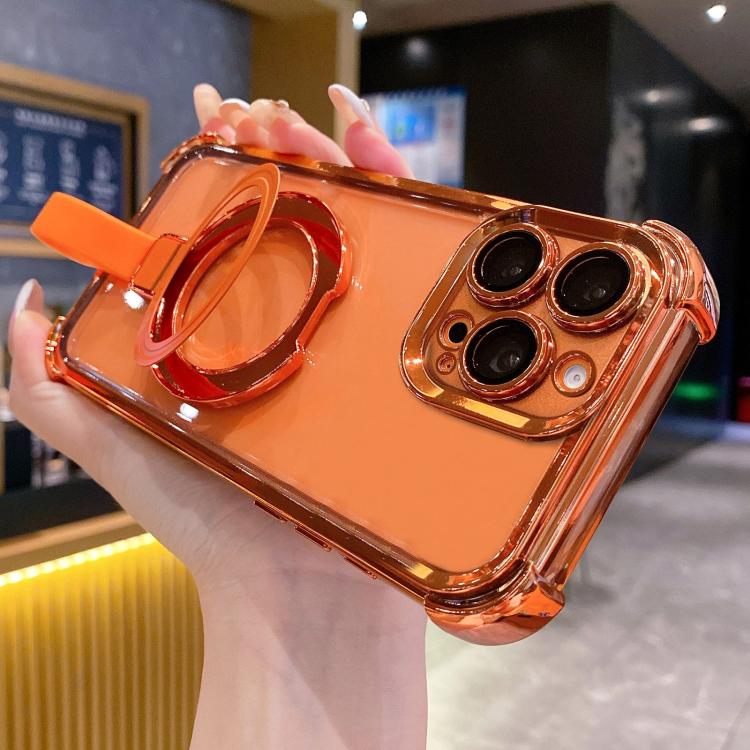 เคสโทรศัพท์แม่เหล็ก TPU + อะคริลิคพร้อมแหวนจับคริสตัลชิลด์ สำหรับ iPhone 17 Pro Max, สำหรับ iPhone 17 Pro, สำหรับ iPhone 17, สำหรับ iPhone Air, สำหรับ iPhone 16 Pro Max, สำหรับ iPhone 16 Pro