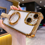 เคสโทรศัพท์แม่เหล็ก TPU + อะคริลิคพร้อมแหวนจับคริสตัลชิลด์ สำหรับ iPhone 16 Plus, สำหรับ iPhone 16, สำหรับ iPhone 15 Pro Max, สำหรับ iPhone 15 Pro, สำหรับ iPhone 15 Plus, สำหรับ iPhone 15
