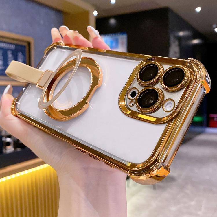 เคสโทรศัพท์แม่เหล็ก TPU + อะคริลิคพร้อมแหวนจับคริสตัลชิลด์ สำหรับ iPhone 14 Plus, สำหรับ iPhone 14, สำหรับ iPhone 14 Pro, สำหรับ iPhone 14 Pro Max, สำหรับ iPhone 13 Pro Max, สำหรับ iPhone 13 Pro
