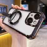 เคสโทรศัพท์ TPU + อะคริลิกแบบแม่เหล็กพร้อมแหวนป้องกันคริสตัล สำหรับ iPhone 13