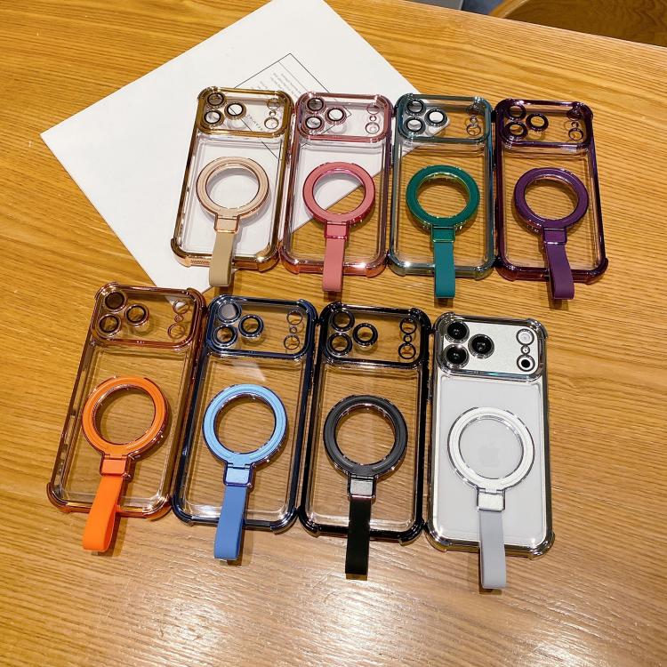 เคสโทรศัพท์แม่เหล็ก TPU + อะคริลิคพร้อมแหวนจับคริสตัลชิลด์ สำหรับ iPhone 14 Plus, สำหรับ iPhone 14, สำหรับ iPhone 14 Pro, สำหรับ iPhone 14 Pro Max, สำหรับ iPhone 13 Pro Max, สำหรับ iPhone 13 Pro