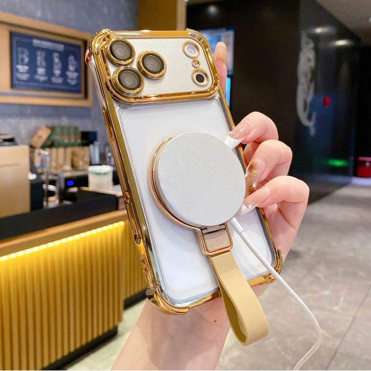 เคสโทรศัพท์ TPU + อะคริลิกแบบแม่เหล็กพร้อมแหวนป้องกันคริสตัล สำหรับ iPhone 13