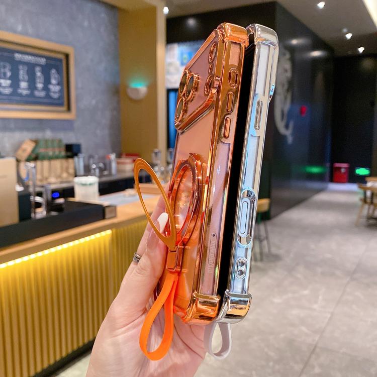 เคสโทรศัพท์แม่เหล็ก TPU + อะคริลิคพร้อมแหวนจับคริสตัลชิลด์ สำหรับ iPhone 17 Pro Max, สำหรับ iPhone 17 Pro, สำหรับ iPhone 17, สำหรับ iPhone Air, สำหรับ iPhone 16 Pro Max, สำหรับ iPhone 16 Pro