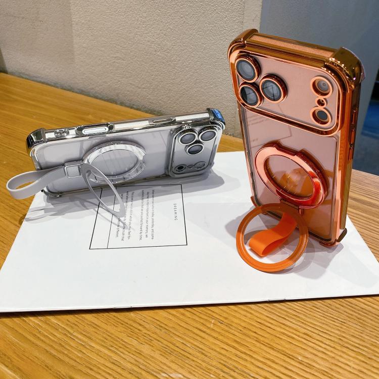 เคสโทรศัพท์ TPU + อะคริลิกแบบแม่เหล็กพร้อมแหวนป้องกันคริสตัล สำหรับ iPhone 13