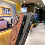เคสโทรศัพท์แม่เหล็กหนังเทียมลายหนังแกะ สำหรับ iPhone 11, สำหรับ iPhone 11 Pro