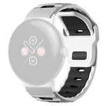 สายซิลิโคนแบบหัวแบนสองสี xDfind สำหรับนาฬิกา Google Pixel Watch 4 / 3 / 2 / 1 ขนาด 41 มม.