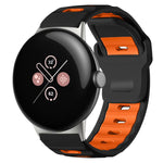 สายซิลิโคนแบบหัวแบนสองสี xDfind สำหรับนาฬิกา Google Pixel Watch 4 / 3 / 2 / 1 ขนาด 41 มม.