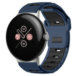 สายซิลิโคนแบบหัวแบนสองสี xDfind สำหรับนาฬิกา Google Pixel Watch 4 / 3 / 2 / 1 ขนาด 41 มม.