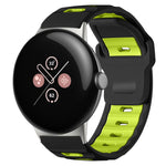 สายซิลิโคนแบบหัวแบนสองสี xDfind สำหรับนาฬิกา Google Pixel Watch 4 / 3 / 2 / 1 ขนาด 41 มม.