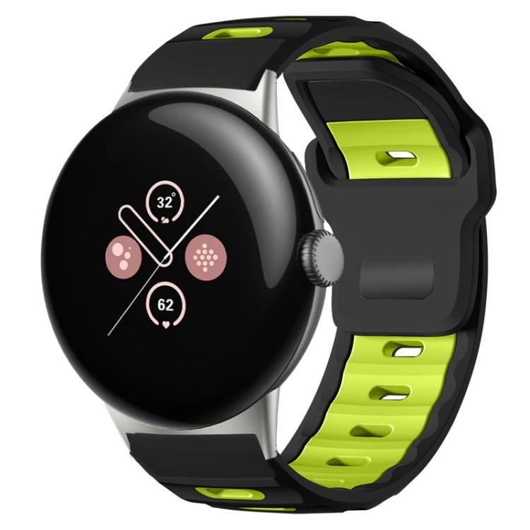 สายซิลิโคนแบบหัวแบนสองสี xDfind สำหรับนาฬิกา Google Pixel Watch 4 / 3 / 2 / 1 ขนาด 41 มม.