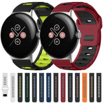 สายซิลิโคนแบบหัวแบนสองสี xDfind สำหรับนาฬิกา Google Pixel Watch 4 / 3 / 2 / 1 ขนาด 41 มม.