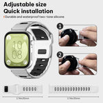 xDfind Flat-head Dual-color Silicone Watch Band, For Huawei Watch Fit4 Pro / Fit4 / Fit3, For Huawei Watch D2