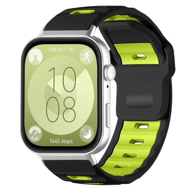 xDfind Flat-head Dual-color Silicone Watch Band, For Huawei Watch Fit4 Pro / Fit4 / Fit3, For Huawei Watch D2