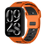 xDfind Flat-head Dual-color Silicone Watch Band, For Xiaomi Band 10 Pro / 9 Pro / Redmi Watch 6, For Redmi Watch 3 Active / Watch 3 Lite, For Redmi Watch 3