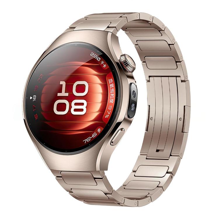 xDfind Quick-release Fold-over Clasp Titanium Alloy Watch Band, For Huawei Watch 5 42mm