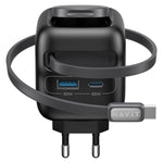 ที่ชาร์จเดินทาง Havit UC252 65W 3-in-1 GaN พร้อมสาย Type-C แบบเก็บได้ UC252(ปลั๊ก EU), UC252(ปลั๊ก US)