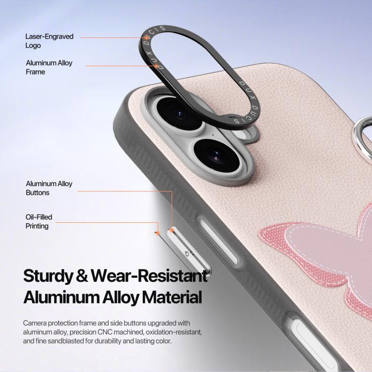 เคสโทรศัพท์ DUX DUCIS ซีรีส์ LUVY พร้อมห่วงนิ้ว, สำหรับ iPhone 17 Pro Max, สำหรับ iPhone 17 Pro, สำหรับ iPhone 17