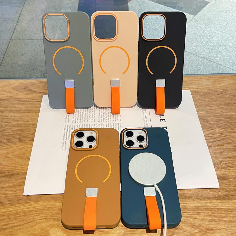 เคสโทรศัพท์ TPU แบบสัมผัสนุ่มพร้อมสายซิลิโคนแม่เหล็ก สำหรับ iPhone 13, iPhone 12 / 12 Pro, iPhone 12 Pro Max, iPhone 11 Pro Max, iPhone 11, iPhone 11 Pro