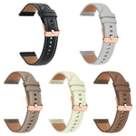 xDfind Rose Gold Buckle Black Shark Fine Grain Vegan Leather Watch Band, For Google Pixel Watch 4 / 3 / 2 / 1 41mm
