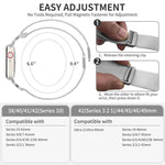 สายรัดนาฬิกา xDfind แบบถักไนลอนปมจีนพร้อมหัวเข็มขัดแม่เหล็ก สำหรับ Apple Watch ขนาด 42 / 44 / 45 / 46 / 49 มม., สำหรับ Apple Watch ขนาด 38 / 40 / 41 / S11 42 มม.