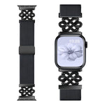 สายรัดนาฬิกา xDfind แบบถักไนลอนปมจีนพร้อมหัวเข็มขัดแม่เหล็ก สำหรับ Apple Watch ขนาด 42 / 44 / 45 / 46 / 49 มม., สำหรับ Apple Watch ขนาด 38 / 40 / 41 / S11 42 มม.