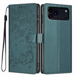 เคสโทรศัพท์หนังวีแกนปั๊มลายต้นไม้แมวแบบพับ สำหรับ iPhone 17e / 16e, สำหรับ iPhone 17 Pro Max, สำหรับ iPhone 17 Pro, สำหรับ iPhone 17, สำหรับ iPhone Air, สำหรับ iPhone 16 Pro Max
