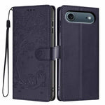 เคสโทรศัพท์หนังวีแกนปั๊มลายต้นไม้แมวแบบพับ สำหรับ iPhone 17e / 16e, สำหรับ iPhone 17 Pro Max, สำหรับ iPhone 17 Pro, สำหรับ iPhone 17, สำหรับ iPhone Air, สำหรับ iPhone 16 Pro Max
