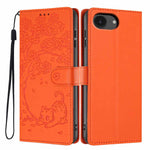 เคสโทรศัพท์หนังวีแกนปั๊มลายต้นไม้แมวแบบพับ สำหรับ iPhone 17e / 16e, สำหรับ iPhone 17 Pro Max, สำหรับ iPhone 17 Pro, สำหรับ iPhone 17, สำหรับ iPhone Air, สำหรับ iPhone 16 Pro Max