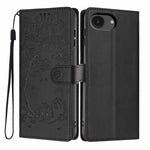 เคสโทรศัพท์หนังวีแกนปั๊มลายต้นไม้แมวแบบพับ สำหรับ iPhone 17e / 16e, สำหรับ iPhone 17 Pro Max, สำหรับ iPhone 17 Pro, สำหรับ iPhone 17, สำหรับ iPhone Air, สำหรับ iPhone 16 Pro Max