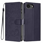 เคสโทรศัพท์หนังวีแกนปั๊มลายต้นไม้แมวแบบพับ สำหรับ iPhone 17e / 16e, สำหรับ iPhone 17 Pro Max, สำหรับ iPhone 17 Pro, สำหรับ iPhone 17, สำหรับ iPhone Air, สำหรับ iPhone 16 Pro Max