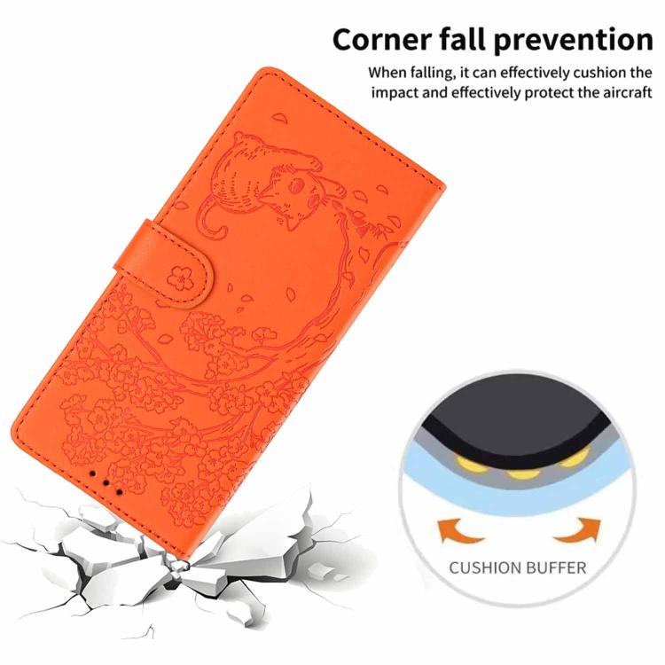 เคสโทรศัพท์หนังวีแกนปั๊มลายต้นไม้แมวแบบพับ สำหรับ iPhone 16 Pro, สำหรับ iPhone 16 Plus, สำหรับ iPhone 16, สำหรับ iPhone 15 Pro Max, สำหรับ iPhone 15 Pro, สำหรับ iPhone 15 Plus