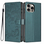 เคสโทรศัพท์หนังวีแกนปั๊มลายต้นไม้แมวแบบพับ สำหรับ iPhone 16 Pro, สำหรับ iPhone 16 Plus, สำหรับ iPhone 16, สำหรับ iPhone 15 Pro Max, สำหรับ iPhone 15 Pro, สำหรับ iPhone 15 Plus
