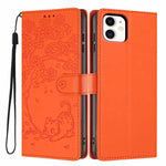 เคสโทรศัพท์หนังวีแกนพับลายแมวต้นไม้ สำหรับ iPhone 11 Pro