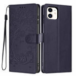 เคสโทรศัพท์หนังวีแกนพับลายแมวต้นไม้ สำหรับ iPhone 11 Pro