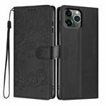 เคสโทรศัพท์หนังวีแกนพับลายแมวต้นไม้ สำหรับ iPhone 11 Pro