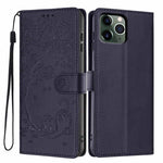 เคสโทรศัพท์หนังวีแกนพับลายแมวต้นไม้ สำหรับ iPhone 11 Pro