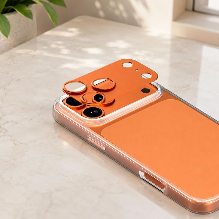 ฟิล์มป้องกันเลนส์กล้องโลหะผสมไทเทเนียมกลวง XDcase 5 ชิ้น สำหรับ iPhone 17 Pro Max, สำหรับ iPhone 17 Pro