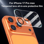 ฟิล์มกระจกนิรภัยแบบรวมพิมพ์ซิลค์สกรีนสำหรับกล้องหลัง XDcase 5 ชิ้น สำหรับ iPhone 17 Pro Max, สำหรับ iPhone 17 Pro, สำหรับ iPhone 17, สำหรับ iPhone Air