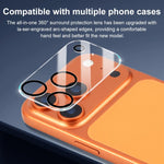 ฟิล์มกระจกนิรภัยแบบรวมพิมพ์ซิลค์สกรีนสำหรับกล้องหลัง XDcase 5 ชิ้น สำหรับ iPhone 17 Pro Max, สำหรับ iPhone 17 Pro, สำหรับ iPhone 17, สำหรับ iPhone Air
