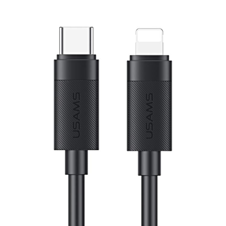 สายชาร์จและส่งข้อมูล USAMS SJ781 U94 USB-C / Type-C เป็น 8 Pin PD30W ชาร์จเร็ว, ยาว 1 เมตร