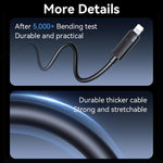 USAMS SJ781 U94 USB-C / Type-C to 8 Pin PD30W Fast Charging Data Cable, 1m