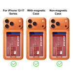 XDcase Magnetic Back Card Slot with Holder For iPhone / Galaxy & More