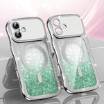 เคสโทรศัพท์ TPU ประกอบกรอบลายคลื่นดาวเพชรเคลือบไฟฟ้าพร้อมแม่เหล็ก สำหรับ iPhone 17 Pro Max, สำหรับ iPhone 17 Pro, สำหรับ iPhone 17, สำหรับ iPhone 16 Pro Max, สำหรับ iPhone 16 Pro, สำหรับ iPhone 16