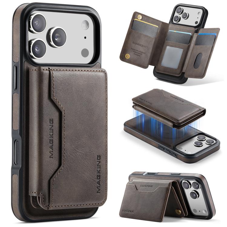 กระเป๋าใส่บัตร MAGKING K3 Series MagSafe RFID K3 Pro ถอดได้ สำหรับ iPhone 17 Pro Max, สำหรับ iPhone 17 Pro, สำหรับ iPhone Air