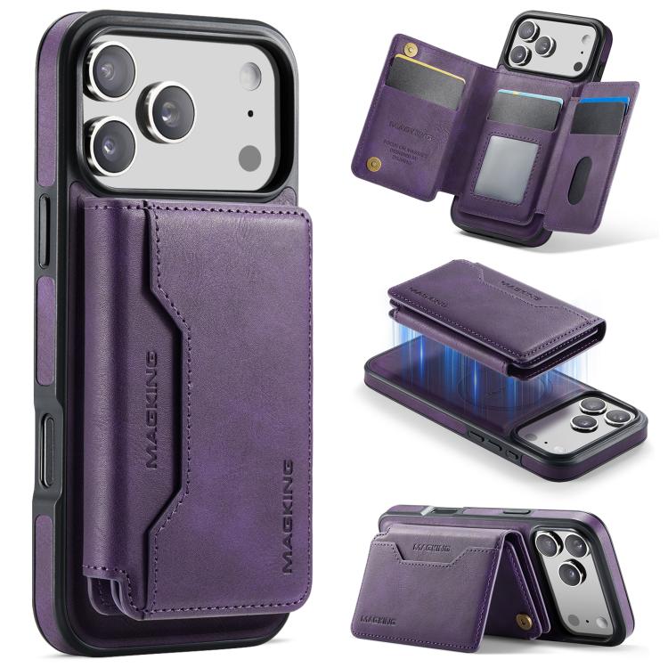 กระเป๋าใส่บัตร MAGKING K3 Series MagSafe RFID K3 Pro ถอดได้ สำหรับ iPhone 17 Pro Max, สำหรับ iPhone 17 Pro, สำหรับ iPhone Air
