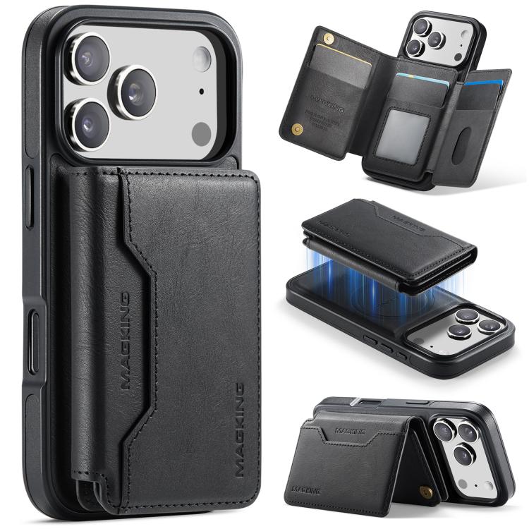 กระเป๋าใส่บัตร MAGKING K3 Series MagSafe RFID K3 Pro ถอดได้ สำหรับ iPhone 17 Pro Max, สำหรับ iPhone 17 Pro, สำหรับ iPhone Air