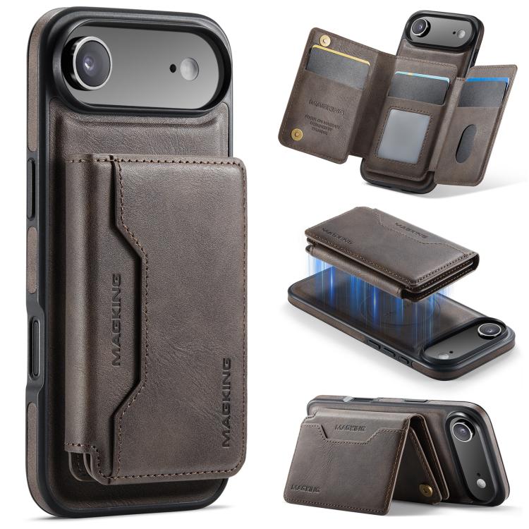 กระเป๋าใส่บัตร MAGKING K3 Series MagSafe RFID K3 Pro ถอดได้ สำหรับ iPhone 17 Pro Max, สำหรับ iPhone 17 Pro, สำหรับ iPhone Air