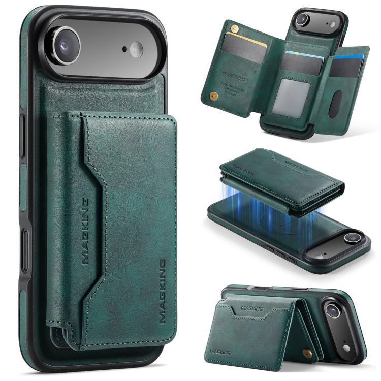 กระเป๋าใส่บัตร MAGKING K3 Series MagSafe RFID K3 Pro ถอดได้ สำหรับ iPhone 17 Pro Max, สำหรับ iPhone 17 Pro, สำหรับ iPhone Air